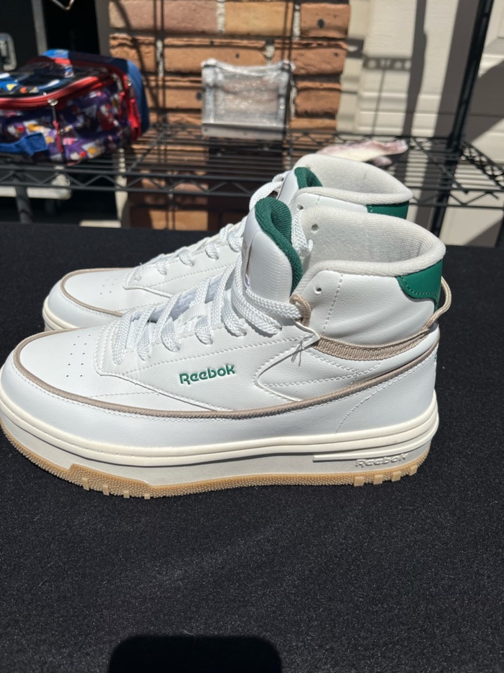 Reebok Women’s Club C Geo Mid sneakers like new size 8